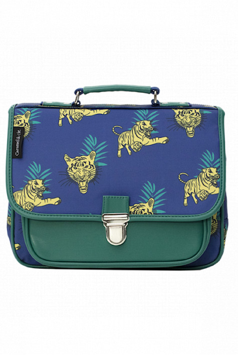 Petit cartable tigre du Bengale CARAMEL ET CIE Petit cartable tigre du Bengale CARAMEL ET CIE