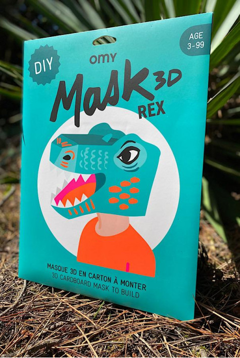 Masque 3D en carton REX OMY Masque 3D en carton REX OMY