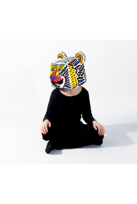 Masque 3D en carton TIGA OMY Masque 3D en carton TIGA OMY