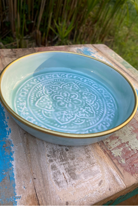 Plateau berbere petit modèle Light Blue BAZARDELUXE