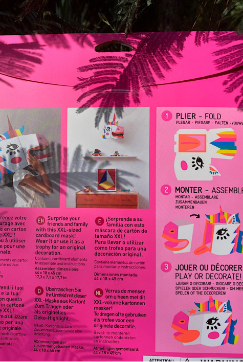Masque 3D en carton LILY OMY Masque 3D en carton LILY OMY