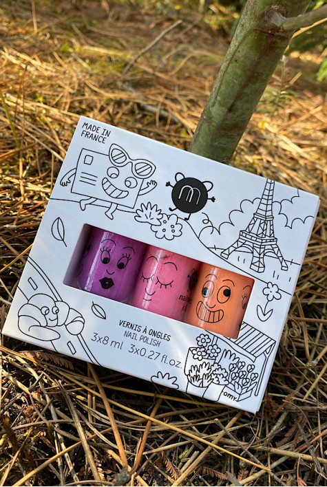Coffret 3 vernis Paris NAILMATIC Coffret 3 vernis Paris NAILMATIC