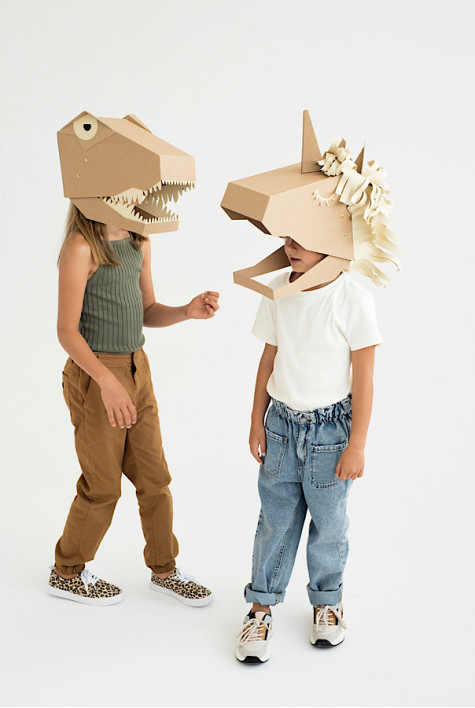 DIY déguisement T-Rex KOKO CARDBOARDS