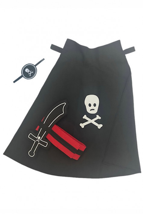 Déguisement de pirate noir RATATAM Déguisement de pirate noir RATATAM