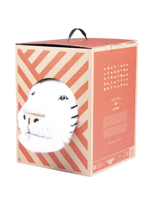 Trophée tigre blanc WILD AND SOFT Trophée tigre blanc WILD AND SOFT