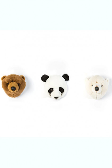 Coffret 3 mini têtes Ours WILD AND SOFT