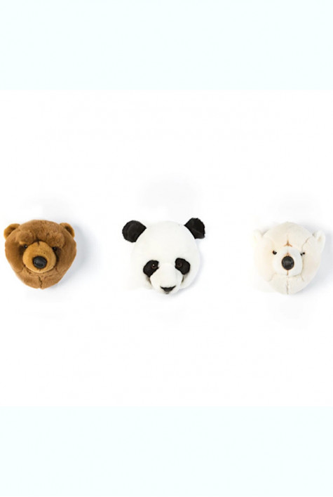 Coffret 3 mini têtes Ours WILD AND SOFT Coffret 3 mini têtes Ours WILD AND SOFT