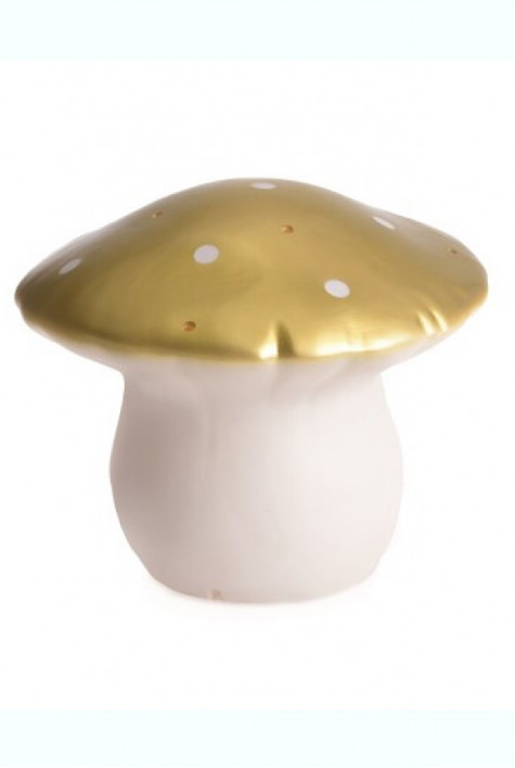 Lampe champignon moyen doré EGMONT