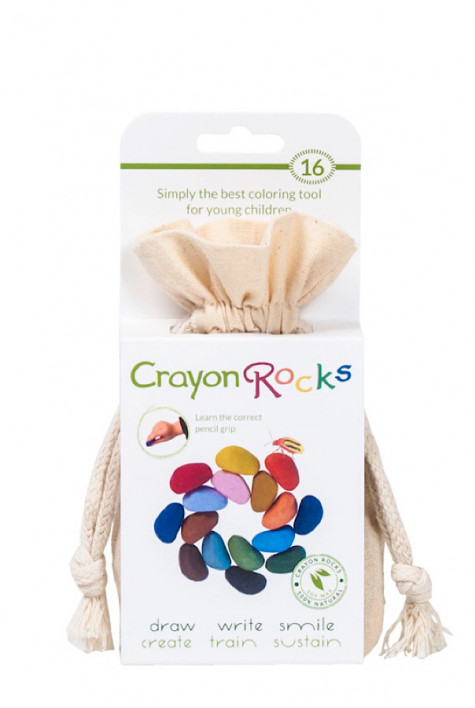 16 Crayons Rocks dans sac POPPIK