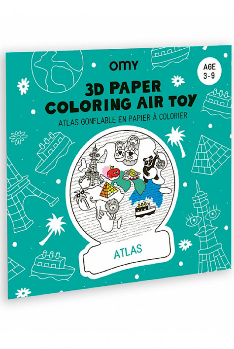 Jouet gonflable à colorier Air Toy Atlas OMY