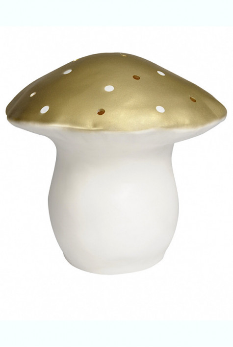 Lampe grand champignon doré EGMONT