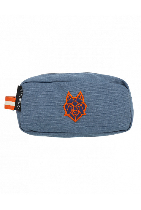 Trousse de toilette Loup bleu CARAMEL ET CIE