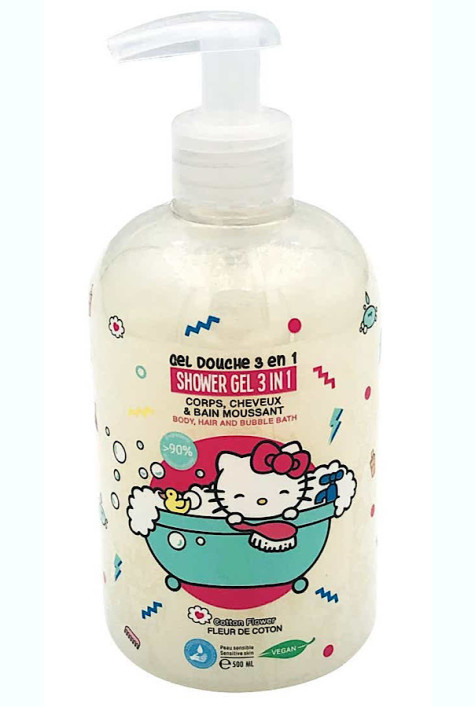 Gel Douche 3 en 1  Hello Kitty POLYFLAME