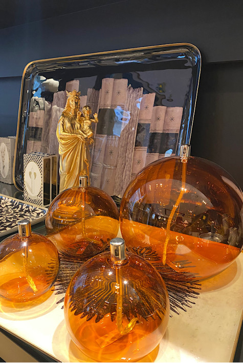 Lampe à huile sphère light amber 3XL BAZARDELUXE Lampe à huile sphère light amber 3XL BAZARDELUXE