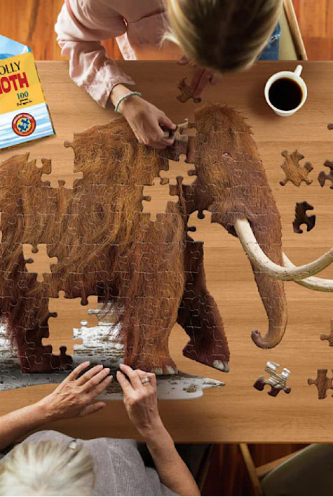 Puzzle I am woolly mammouth 100 pièces DAM