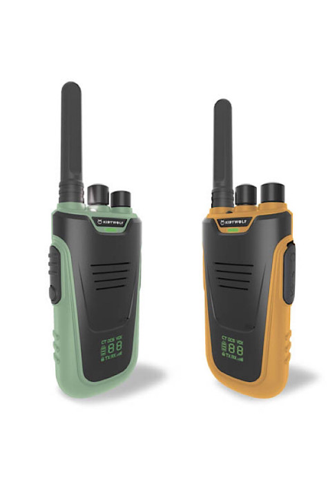 Paire de talkies-walkies vert et orange Kidy talk NESPART