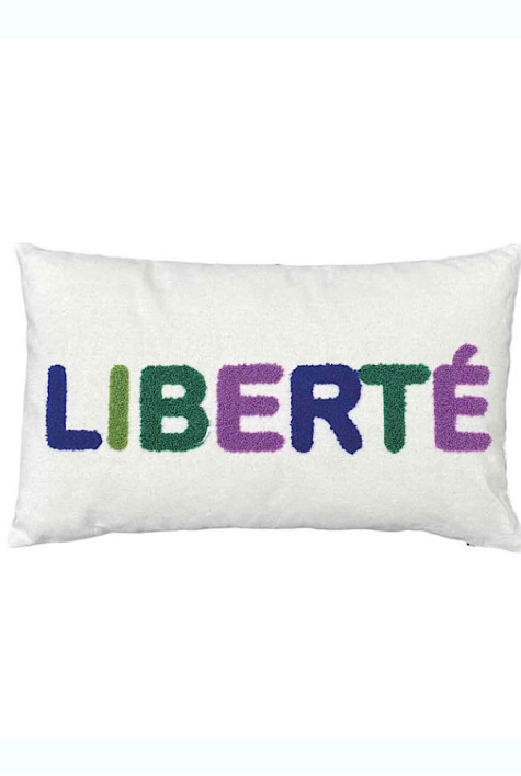 Coussin Influence vert Liberté OPJET