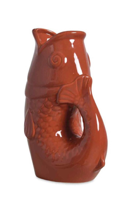 Vase poisson en céramique Terracotta OPJET