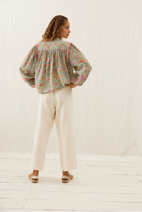 Blouse Jane Water river flowers LOUISE MISHA