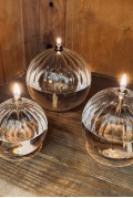 Lampe à huile sphère striée M BAZARDELUXE Lampe à huile sphère striée M BAZARDELUXE