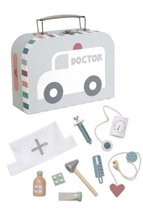 Valisette de docteur gris ELEMENTS FOR KIDS/JABADABADO