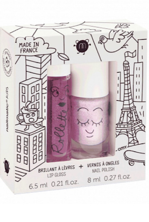 Coffret duo rollette + vernis Lovely City NAILMATIC Coffret duo rollette + vernis Lovely City NAILMATIC